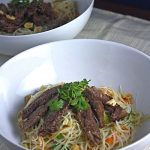 Vietnamese Braised Beef over Rice Noodle Salad