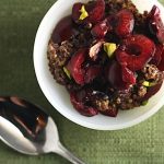 {Tazo Cookoff} Vanilla Rooibos Quinoa Pudding with Cherry & Pistachio