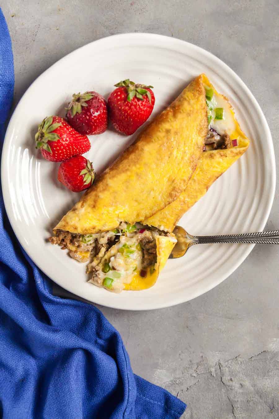 Mexican Omelette With Chorizo | Healthy Delicious