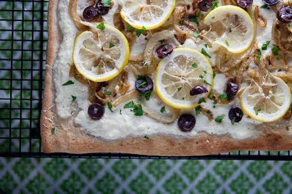 Lemon, Fennel + Olive Pizza 8