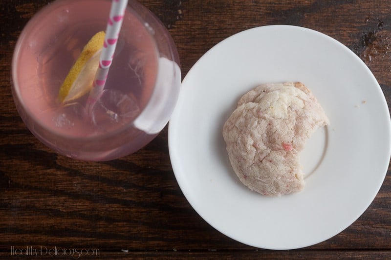 Pink Lemonade Cookies from Healthy-Delicious.com