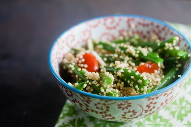 quinoa salad with herb dressing | Healthy. Delicious