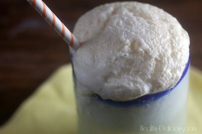 Homemade Pineapple Soda Floats | Healthy-Delicious.com