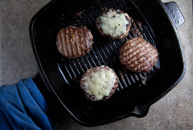 jalapeno popper stuffed burger from @HealthyDelish