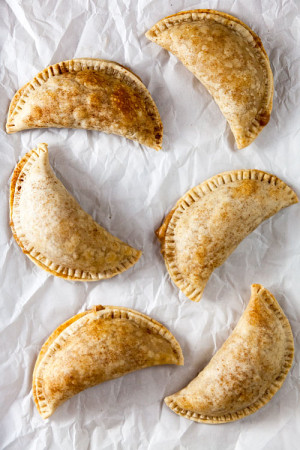 Baked Apple Cheesecake Empanadas (Dairy Free) | Healthy Delicious