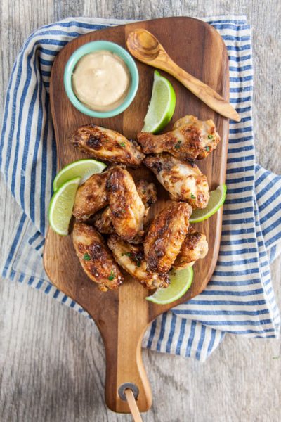 Baked Thai Peanut Chicken Wings | Healthy Delicious