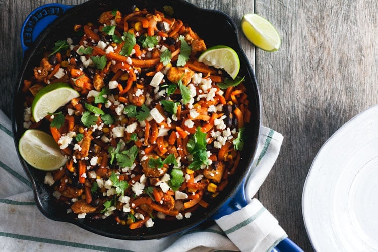 Chicken Enchilada Sweet Potato Noodles