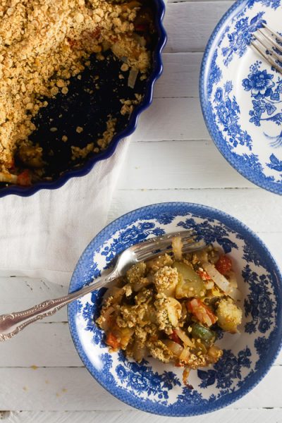 Savory Vegetable Crumble Vegan And Gluten Free Healthy Delicious