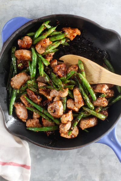 Honey-Ginger Pork Stir Fry With Green Beans | Healthy Delicious