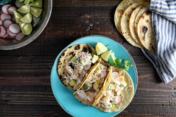 Halibut Tacos with Chipotle Lime Yogurt Recipe