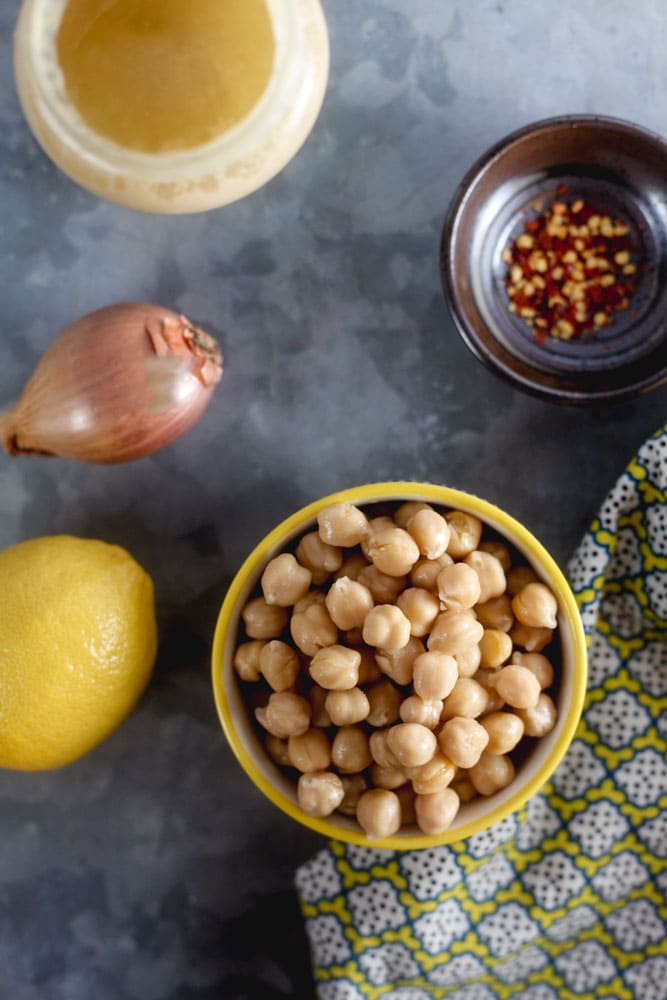 Tahini Chickpea Salad Ingredients