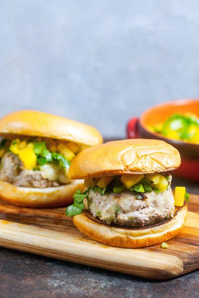 Jerk Turkey Burgers With Pineapple Salsa | Healthy Delicious