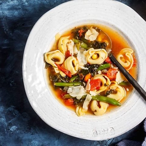 30-Minute Tortellini Vegetable Soup Recipe | Healthy Delicious