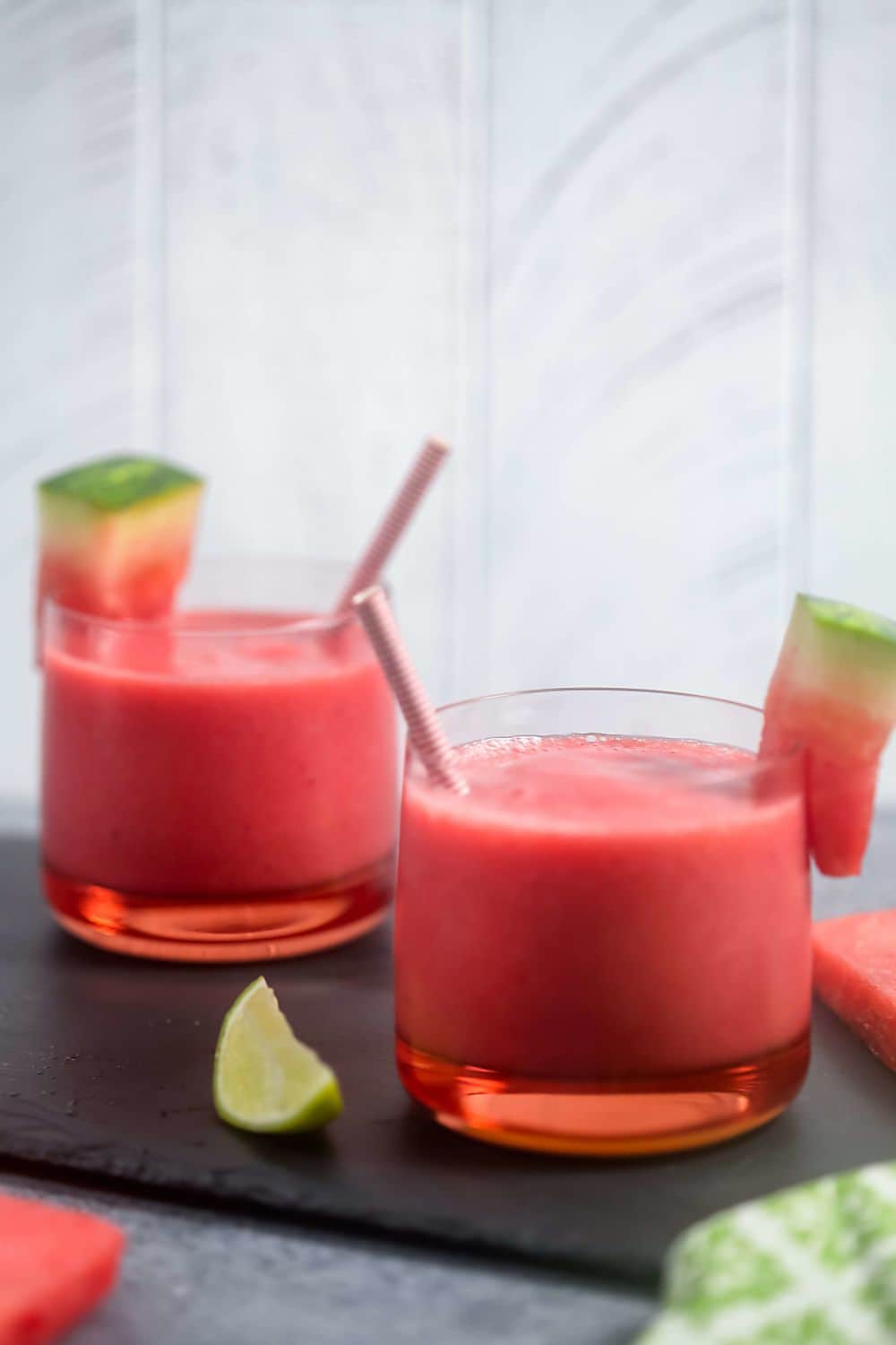 Easy Watermelon Smoothie (Dairy Free) | Healthy Delicious