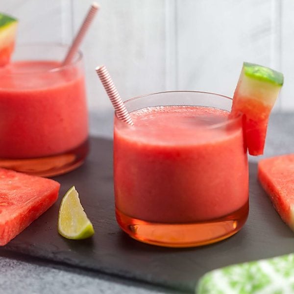 Easy Watermelon Smoothie (Dairy Free) | Healthy Delicious