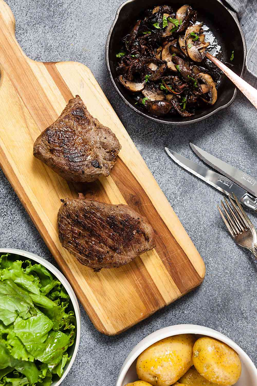 Sirloin Steaks with Miso-Butter Mushrooms + a Visit to Ameele Farms ...