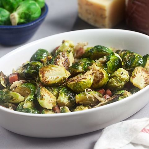 Asiago Roast Brussels Sprouts With Crispy Speck Alto Adige | Healthy ...