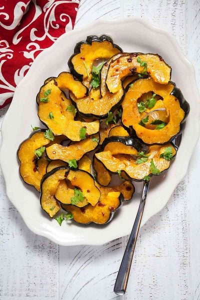 Honey Chipotle Roast Acorn Squash | Healthy Delicious