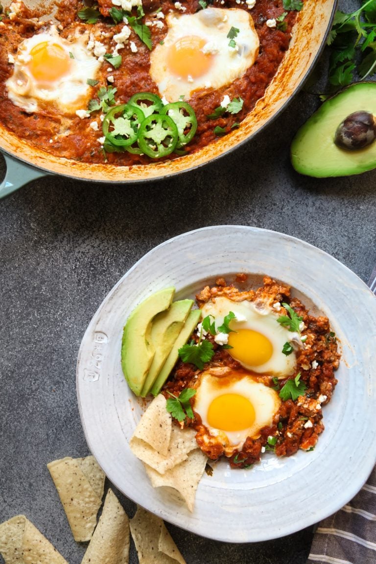 Salsa Poached Eggs With Chorizo (Paleo, Whole 30, Gluten Free ...