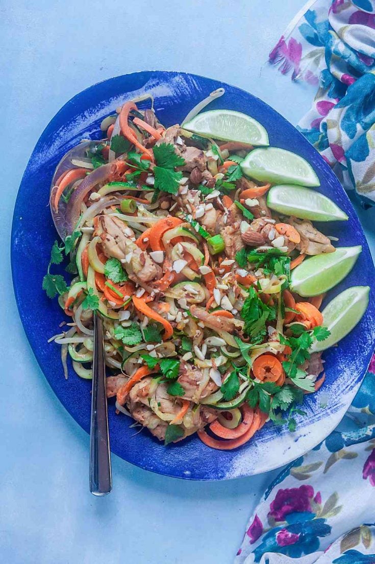 Spiralized Chicken Pad Thai