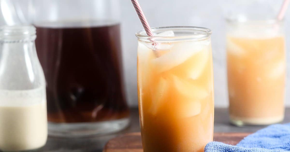 Maple Iced Coffee Made Easy {By the Glass or By the Pitcher}