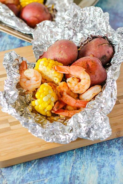 20-Minute Old Bay Shrimp Foil Packs | Healthy Delicious