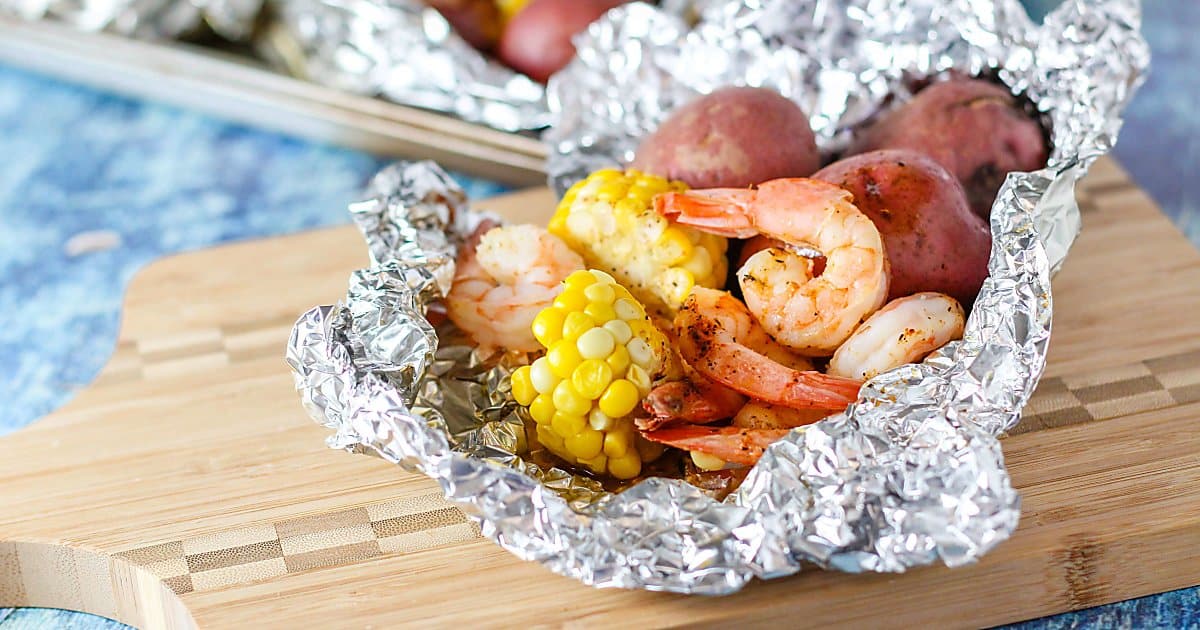 Old Bay Shrimp Foil Packs Healthy Delicious