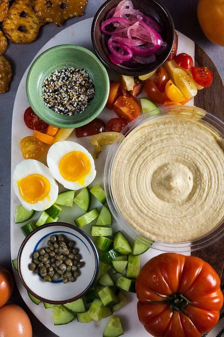 Everything Bagel Hummus Board (Gluten-Free) - Healthy ...