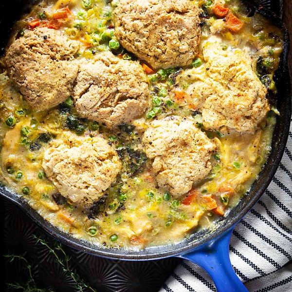 Chicken Pot Pie With Biscuit Topping (Gluten-Free Option) | Healthy ...