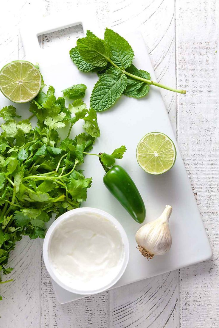 Herby Greek Yogurt Dip For Veggies (Low Carb) | Healthy Delicious