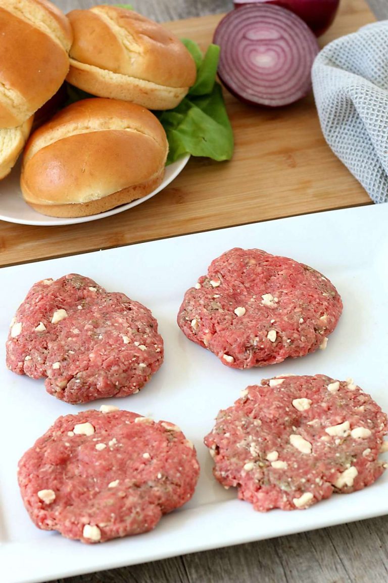 Greek Burger With Feta And Tzatziki | Healthy Delicious