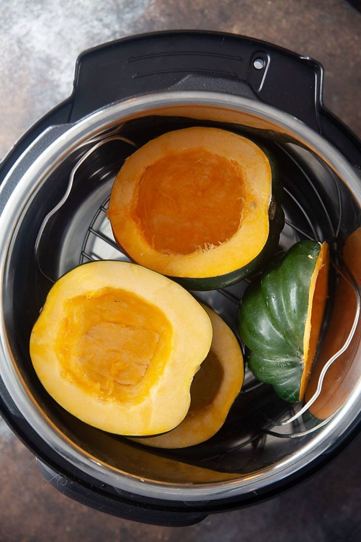 Instant Pot Sausage Stuffed Acorn Squash | Paleo, Whole 30, Gluten-Free