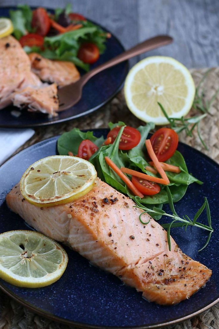 Perfect Air Fryer Salmon (Low Carb, Gluten Free, Whole 30) Healthy