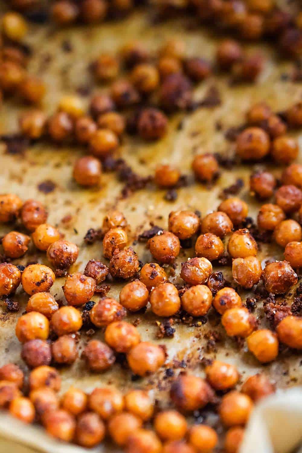 Crispy Buffalo Roasted Chickpeas Healthy Snack Recipe