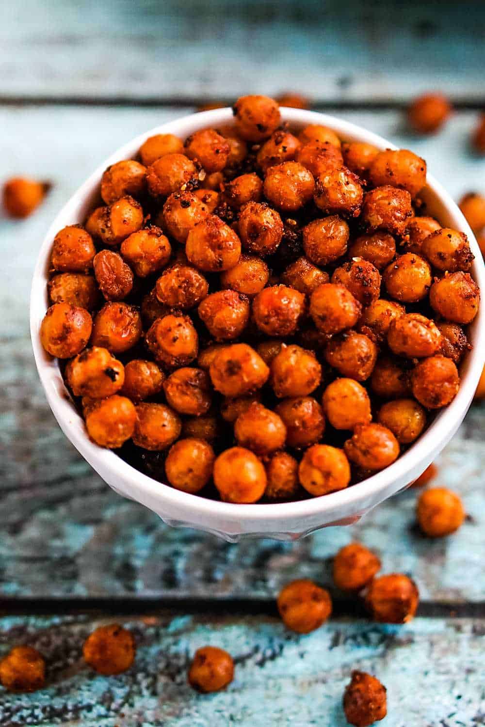 Crispy Buffalo Roasted Chickpeas | Healthy Snack Recipe