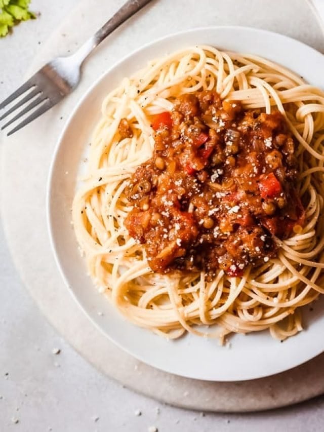 Vegetarian Bolognese Sauce Story | Healthy Delicious