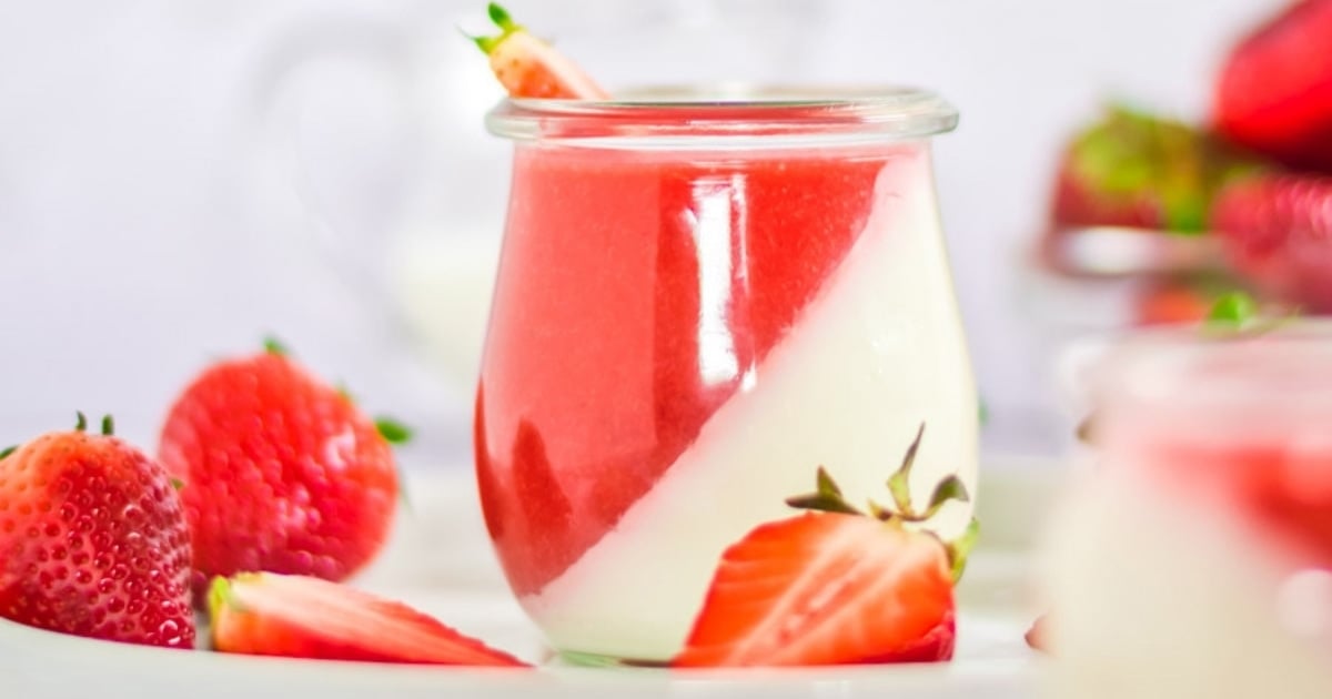 Strawberry Panna Cotta | Vegan, Dairy Free, Low Carb