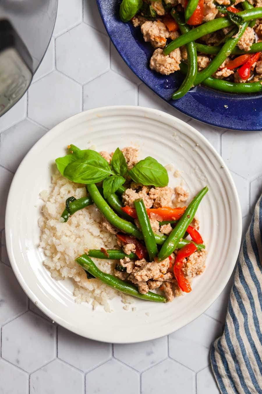 Instant Pot Basil Chicken with Green Beans