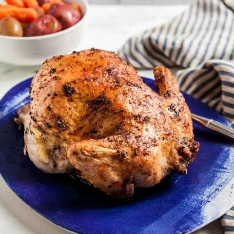 Air Fryer Rotisserie Chicken | Healthy Delicious