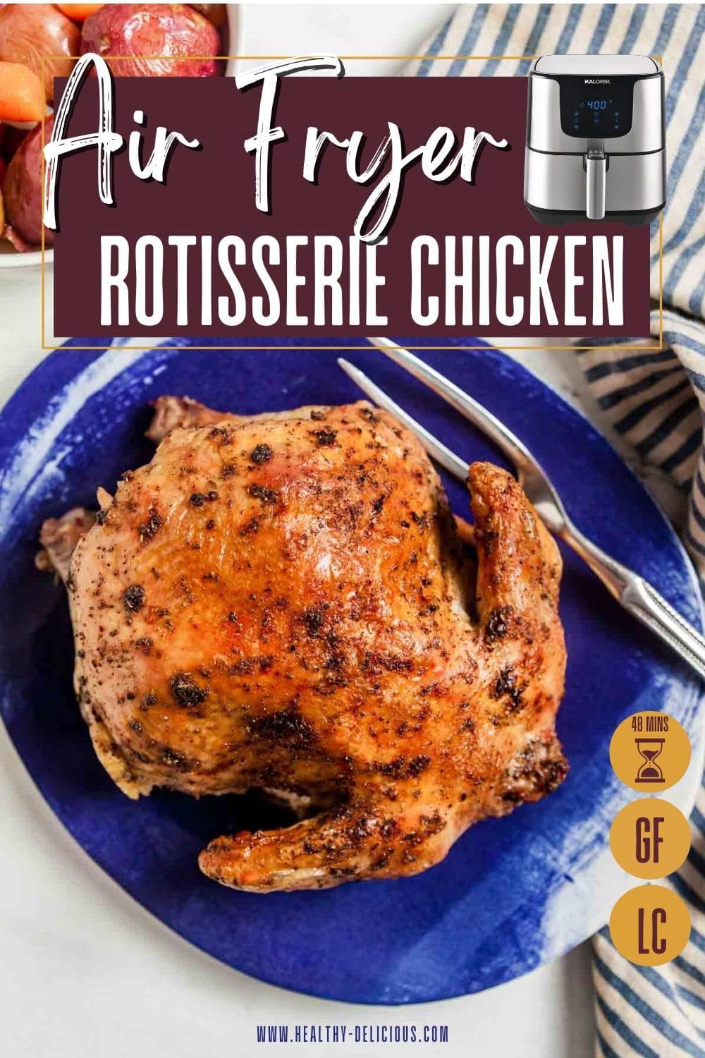 Air Fryer Rotisserie Chicken – Real Food with Sarah