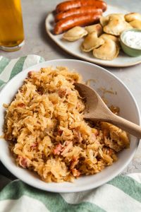 Easy Kapusta (Polish Braised Sauerkraut With Bacon)