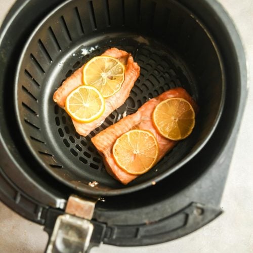 Easy Frozen Salmon in Air Fryer - Clean Plate Mama