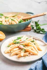 Creamy Salmon Pasta | Healthy Delicious