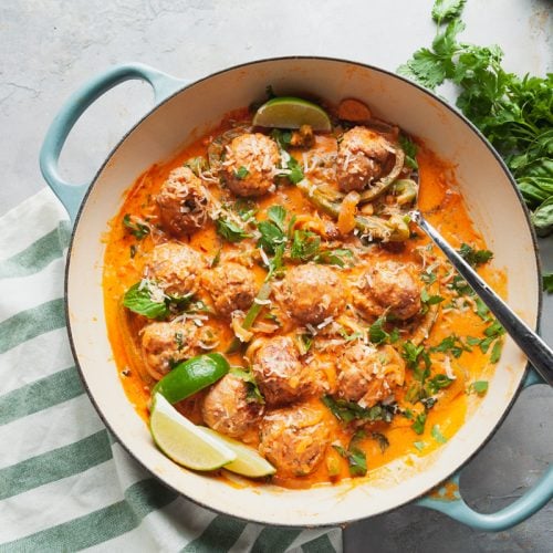 Coconut Curry Meatballs | Healthy Delicious