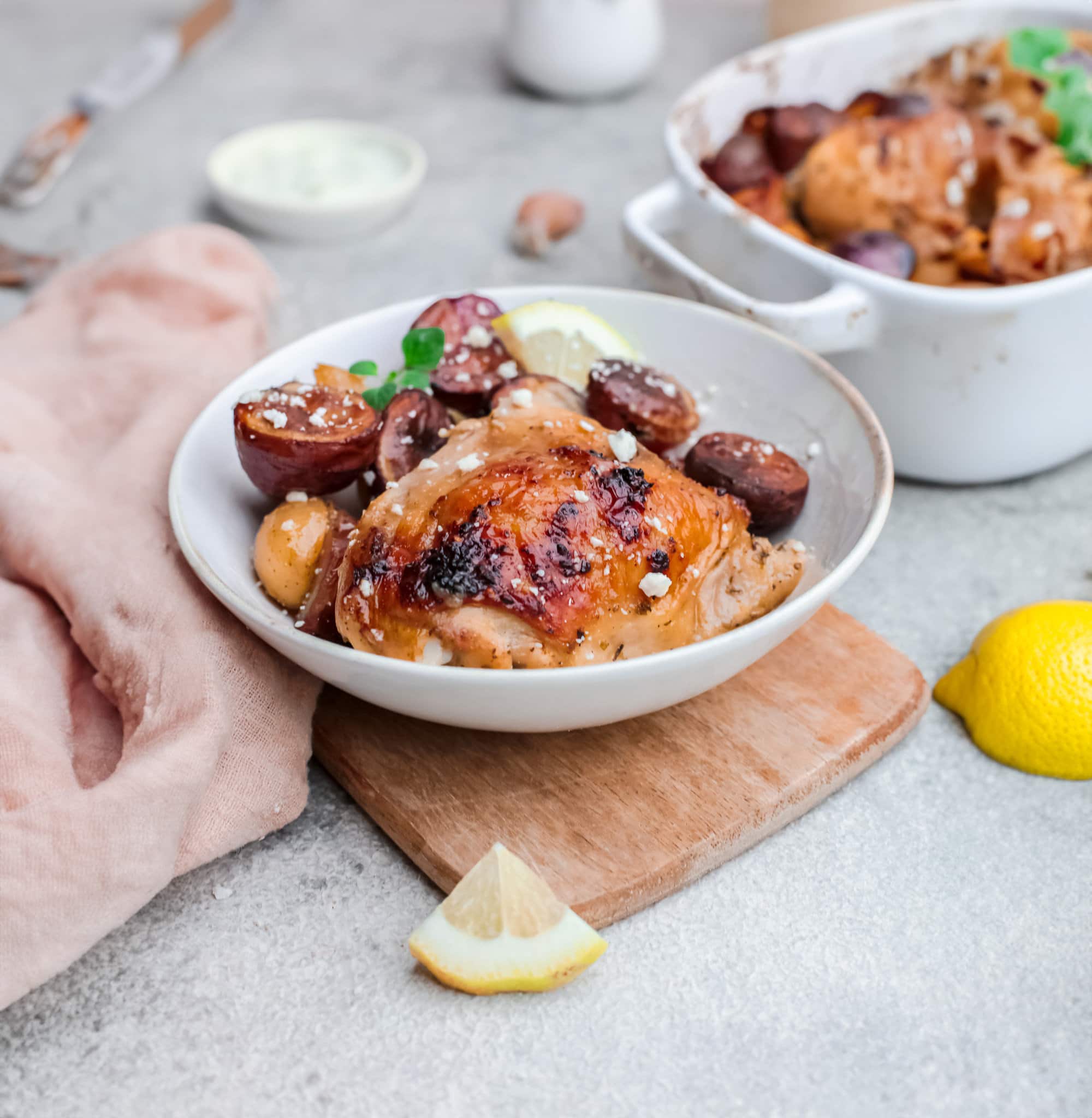 One Pan Greek Chicken and Potatoes - Fed & Fit